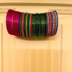 Brand new 4 dozen metallic multi colored bangles for girls ages 7-10 years old